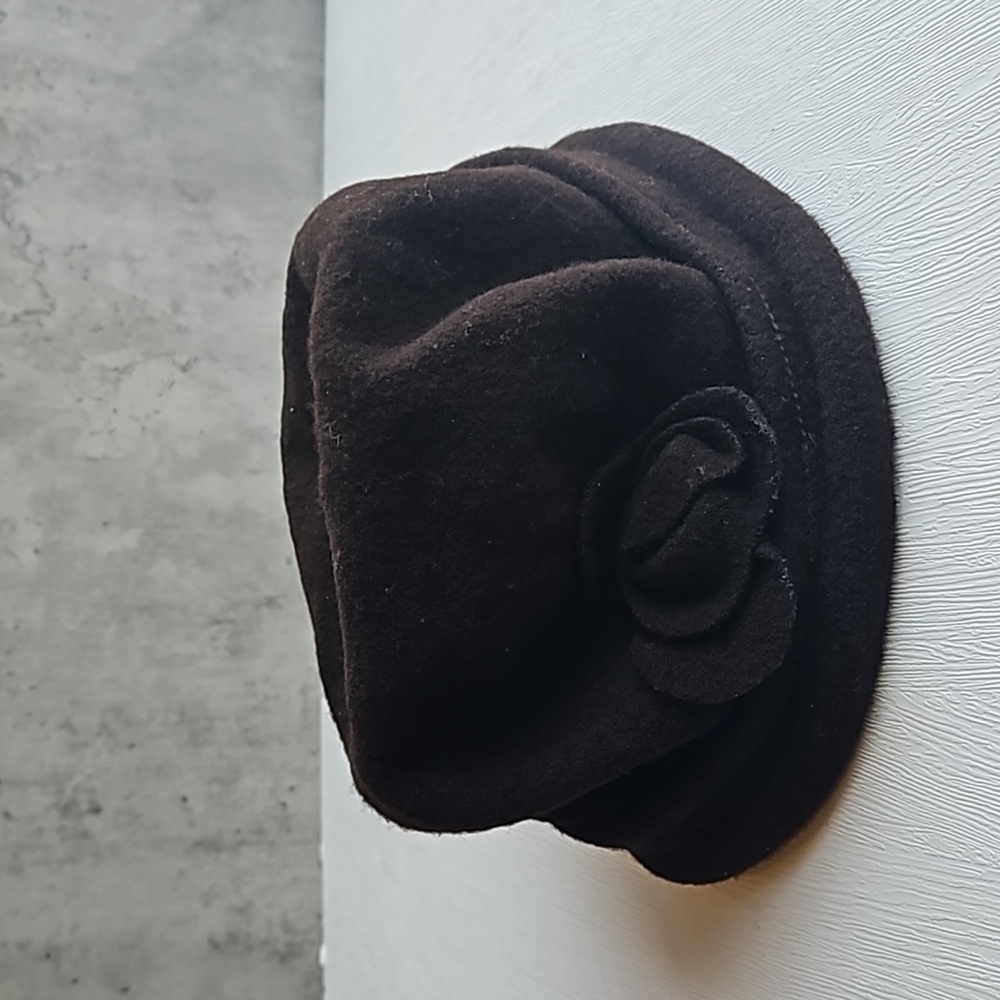 Parkhurst Dark Brown Wool Spencer Cloche Hat - Picture 2 of 6